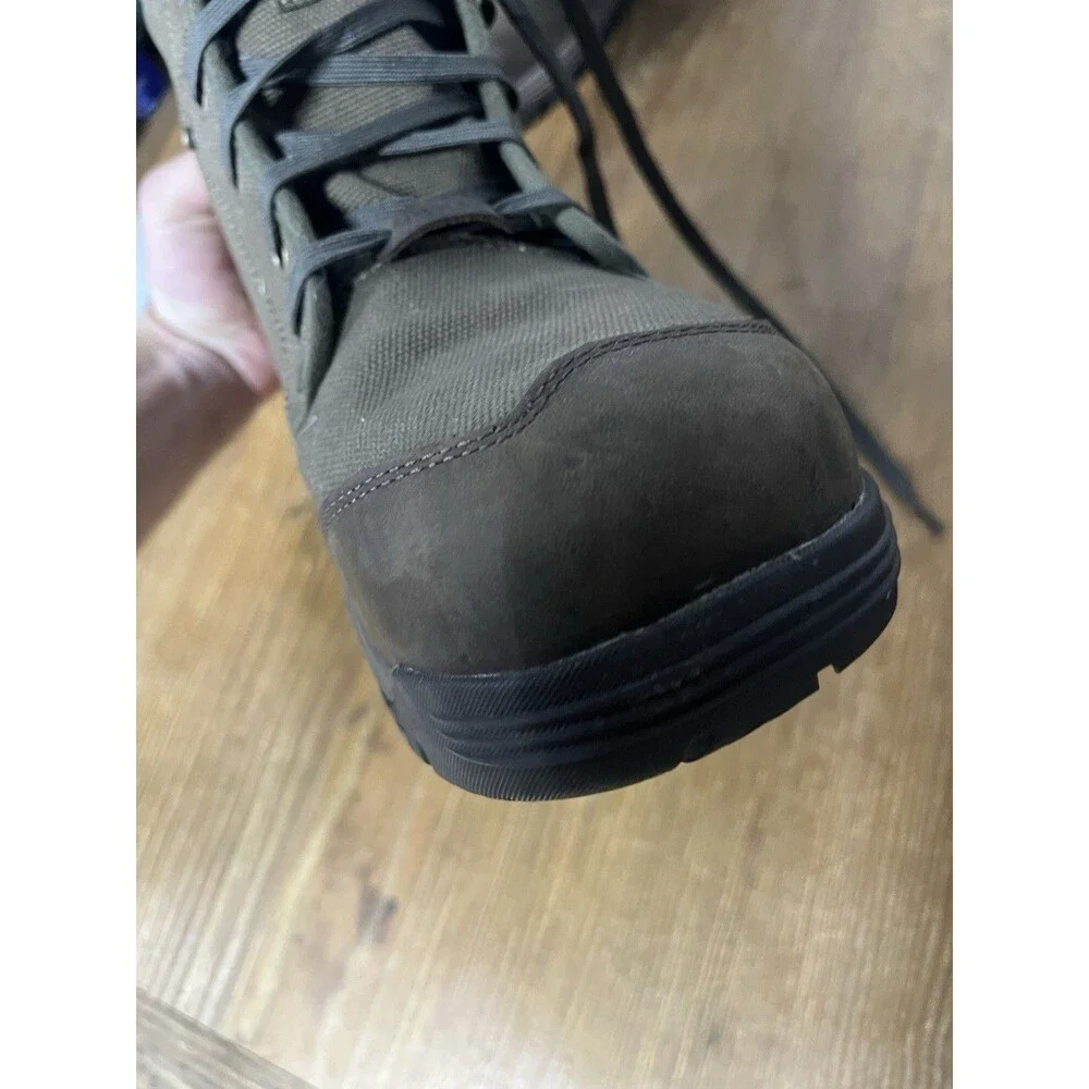 Men's Keen ASTM F 2413-18 Brown Military Green Work Steel Toe Utility Boots 14